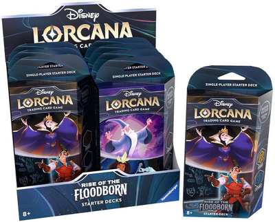 Zestaw kart Ravensburger Disney Lorcana Starter Set Rise Of The Floodborn Set 2 8 szt. (4050368982643)