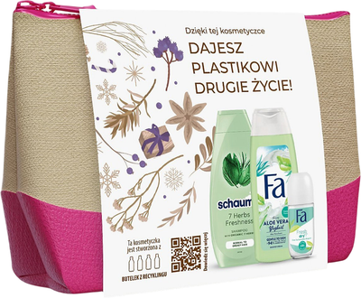 Zestaw damski Fa Kosmetyczka + Szampon do włosów 400 ml + Żel pod prysznic 250 ml + Antyperspirant 50 ml (9000101751734)