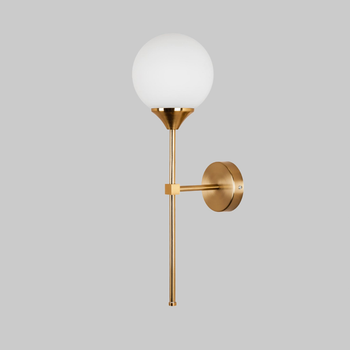 Золотое современное бра на 1 лампу "Bulb" (52-LW9521-1 GD+WH)