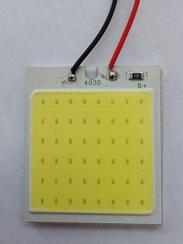 Cветодиодный плафон в автомобиль COB 4035 6000К 5W 12В 48диодов White Белый свет (84)