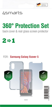 Zestaw ochrony 4smarts 360° Protection Set do Samsung Galaxy Xcover 5 Transparent (4250774955884)