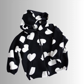 Фліска дитяча з сердечками Alwair Kids Чорний 86-92 81028