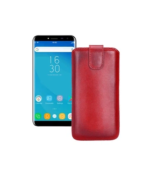 Витяжка зі шкіри для телефону Oukitel C8 Червоний