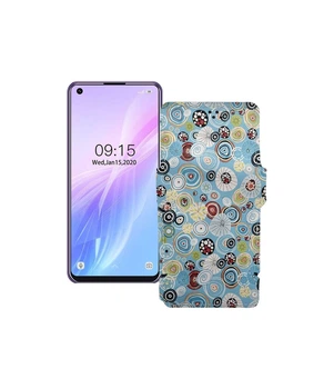 Чохол-книжка з екошкіри для телефону Oukitel C18 Pro Кола-кольорові
