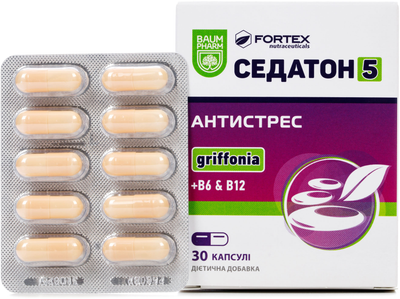 Седатон антистресс Baum Pharm капсулы №30 (3800212716921)