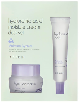 Набір It's Skin Hyaluronic Acid Крем для обличчя 50 мл + Крем для шкіри навколо очей 25 мл (8809663573270)