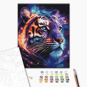 Картина по номерам Космический тигр 40х50 см Brushme BS53692