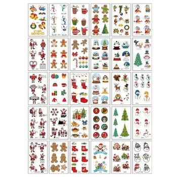 Набор детских временных тату "Рождество и Новый год №2" Fresh Tattoo tattoo-mini-set-cmas-30-2