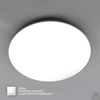 Світлодіодний світильник 70W MOON R-ON/OFF-450×65- WHITE/SILVER-220-IP40