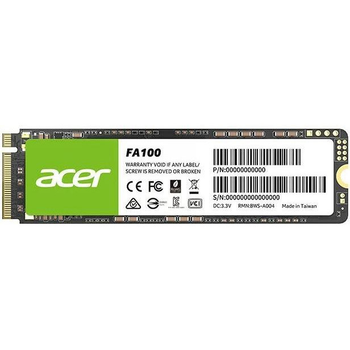 SSD диск Acer FA100 512GB M.2 2280 NVMe 1.4 PCIe Gen 3x4 3D NAND SLC (BL.9BWWA.119)