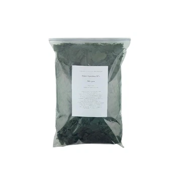 Корм AquariaLand Flakes Spirulina 30% 500г, хлопья для растительноядных рыб