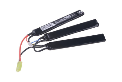 Акумулятор LiPo 11,1 V 1300 mAh 15/30C — 3 модульний [Specna Arms] (для страйкболу)