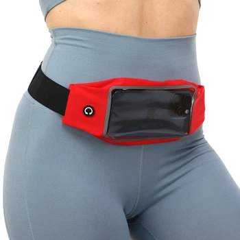Чехол-сумка на пояс для бега RUNNING WAISTPACK SP-Sport GA-506 (26х10см, эластан, полиэстер, Красный)