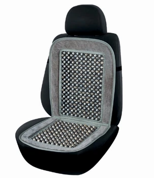 Накидка на сидения массажер круглая косточ. 41,5*89 серая велюр Elegant EL 100 659 (1шт)