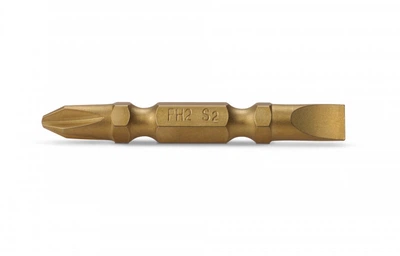 Насадка PH2*PH1*65мм, 1/4", S2, Титан "LEVTOOLS" 500-040