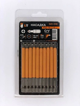 Насадка РН2*90мм, 1/4", CrV "LEVTOOLS" 501-018
