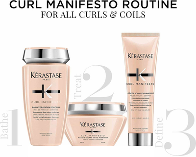 Zestaw do pielęgnacji włosów Kerastase Curl Manifesto Szampon 250 ml + Maska 200 ml + Krem 150 ml (3474637177072)