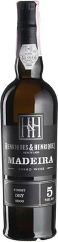 Вино кріплене Henriques & Henriques Madeira 5 yo Finest Dry біле сухе 0.5 л 19% (5601196017169)