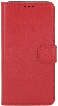 Чохол книжка для Xiaomi Redmi 10c та Poco C40 магніт хлястик прошита Mavis червоний