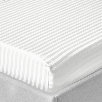 Простынь на резинке Zastelli White stripe поликоттон 100*200+20см Белый