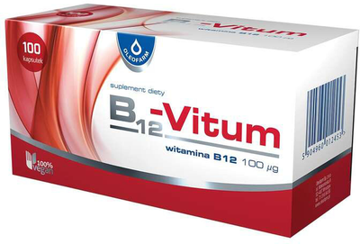 Witaminy Oleofarm B12-Vitum 100 kapsułek (5904960012453)