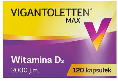 Вітаміни Procter & Gamble Vigantoletten Max 2000 120 капсул (5907589874570)