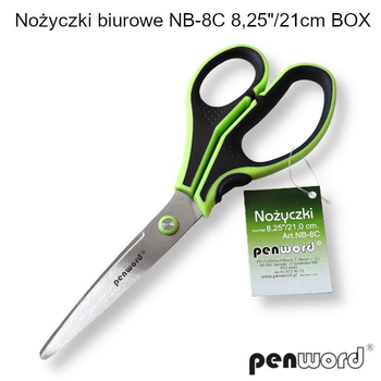 Zestaw nożyczek Penword 21 cm 12 szt (5902557434671)