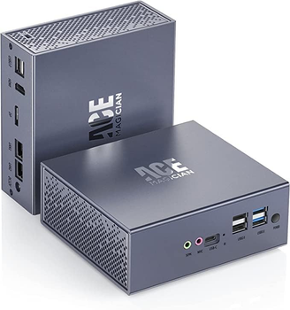 Мини ПК Acemagician AD03 / Intel N95 / RAM 8GB / SSD 256GB / HDMI / 2 х LAN / Wi-Fi 5 / Bluetooth 4.2 / Windows 11 / Серый