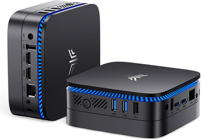Мини ПК ACEMAGICIAN AK1 PRO / Intel Celeron N5105 / RAM 16GB / SSD 512GB / 2 x HDMI / LAN / Wi-Fi 5 / Bluetooth 4.2 / Windows 11 / Черный