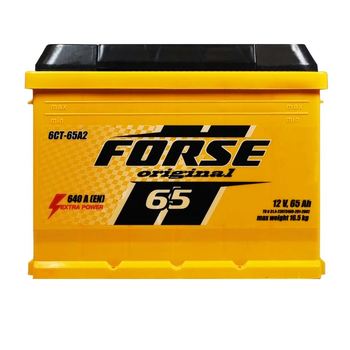 Автомобільний акумулятор Forse 65Ah 640A R+ 368-18