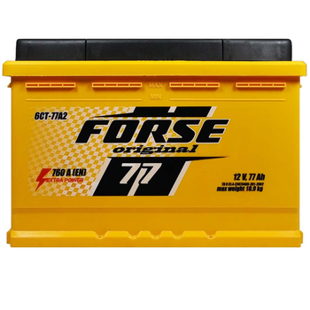 Автомобільний акумулятор Forse 77Ah 760A R+ 368-19