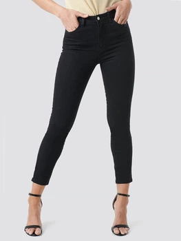Джинсы Skinny женские NA-KD 1100-000066-0002-008 34 Черные (DN7325940242116)