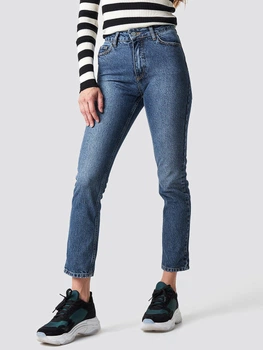 Джинсы Slim Fit женские NA-KD 1100-000296-0038 36 Синие (7325940585619)