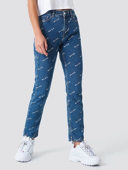 Джинсы Slim Fit женские NA-KD 1018-001346-0116 36 Синие (7325941025558)