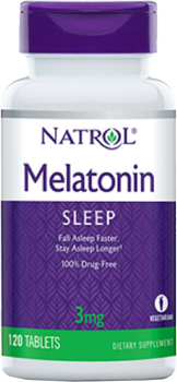 Мелатонін Natrol Melatonin 3 мг 120 таблеток (47469005115)