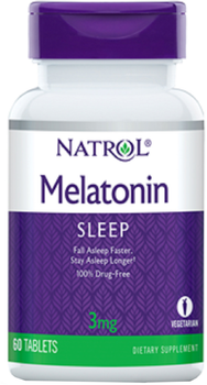 Мелатонін Natrol Melatonin 3 мг 60 таблеток (47469005108)