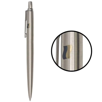 Ручка шариковая Parker JOTTER UKRAINE Stainless Steel CT BP Флаг сине-желтый на колпачке