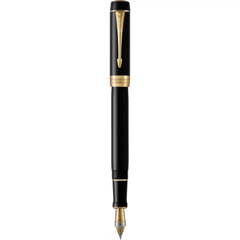 Ручка перьевая Parker DUOFOLD Classic Black GT FP18 F