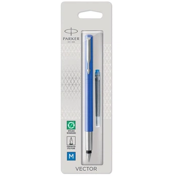 Ручка перьевая Parker VECTOR Blue FP M (в блистере)