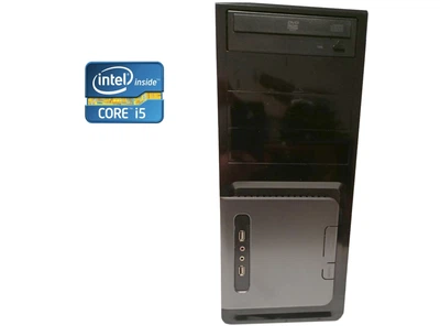 ПК Б-класс Gigabyte Tower / Intel Core i5-2400 (4 ядра по 3.1 - 3.4 GHz) / 8 GB DDR3 / 500 GB HDD / Intel HD Graphics 2000 / DVD-RW / 400W б/у