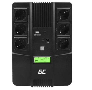 Блок бесперебойного питания GREEN CELL UPS AiO 800VA 480W