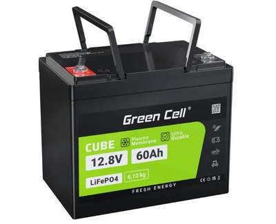 Аккумулятор GREEN CELL LiFePO4 60Ah 12.8V 768Wh литий-железо-фосфатный