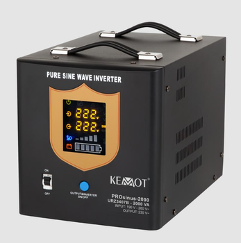 Источник бесперебойного питания (ИБП) Kemot PROsinus 2000 24V 230V 1400/2000W (Черный) (URZ3428B)