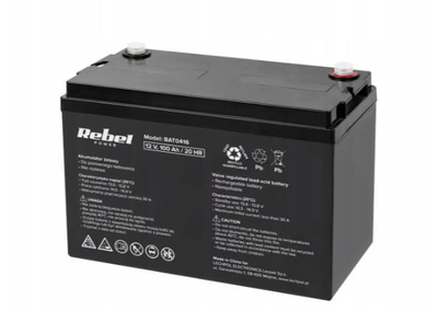 Аккумулятор Rebel BAT0416 12V 100Ah