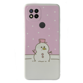 Чехол Новогодний Kassel Premium для Xiaomi Redmi 9C (06) Снеговик новогодний