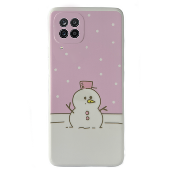 Чехол Новогодний Kassel Premium для Samsung A22 (06) Снеговик новогодний