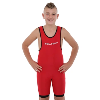 Трико для борьбы детское двухстроннее Zelart Fight Gear 1410 размер S (128-132см)