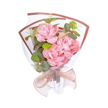 Конструктор Цветы Букет Роз Flower Bouquet Розовый