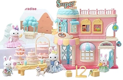 Будиночок для ляльок Bay Dreamy 2 поверхи з флаковими фігурками