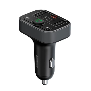 FM-трансмиттер автомобильный Baseus S-09 Lite Series 2хUSB/Type-C (C10762300113-00)